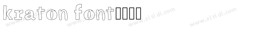 kraton font字体转换